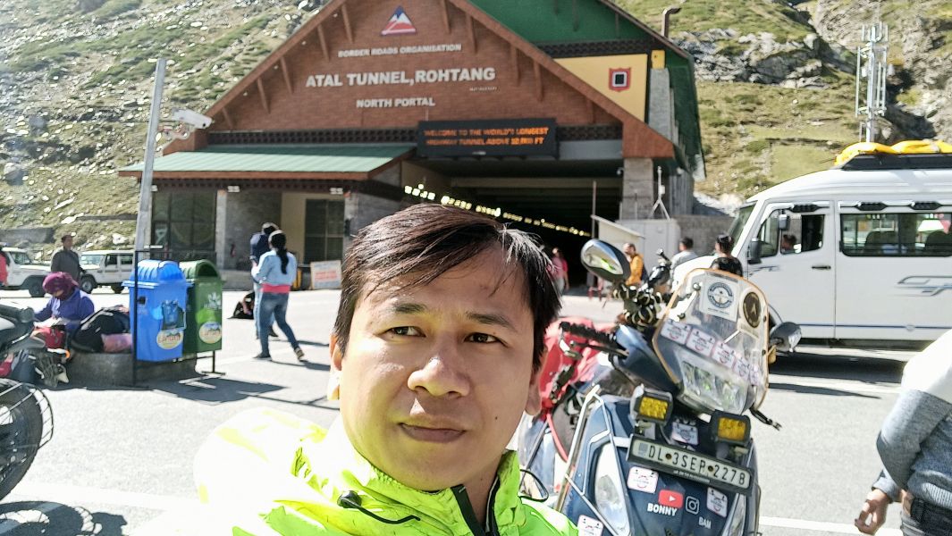 At the Atal Tunnel