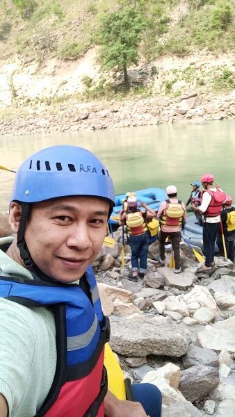 Bonny Bam at Rishikesh River Rafting